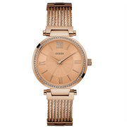  Shop Authentic Guess Soho Rose Gold Dial Stainless Steel Watch For Women - W0638L4 - Luxxuri