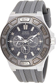  Shop Authentic Guess Force Grey Dial Grey Rubber Strap Watch For Men - W0674G8 - Luxxuri