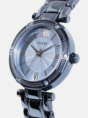  Shop Authentic Guess Park Ave Analog Quartz Blue Dial Blue Steel Strap Watch For Women - W0767L4 - Luxxuri
