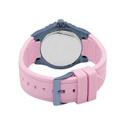  Shop Authentic Guess Limelight Blue Dial Pink Rubber Strap Watch For Women - W0775L5 - Luxxuri