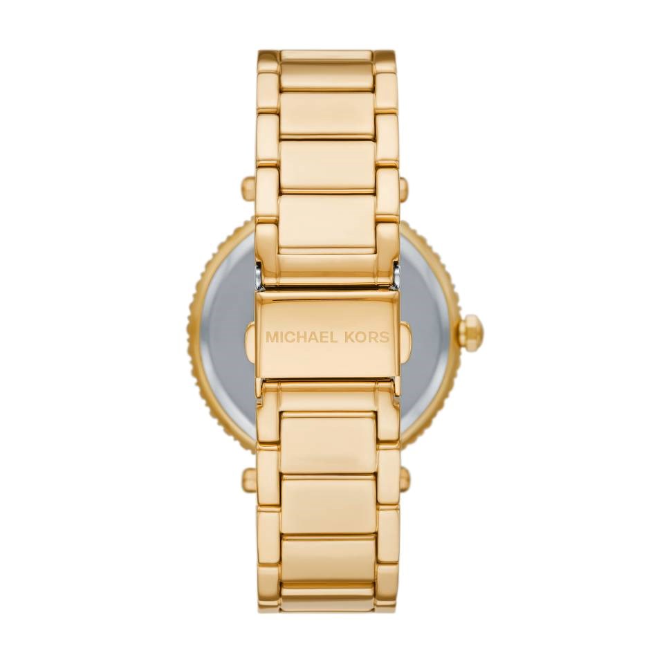  Shop Authentic Michael Kors Tibby Multifunction Gold Dial Gold Steel Strap Watch For Women - MK7292 - Luxxuri