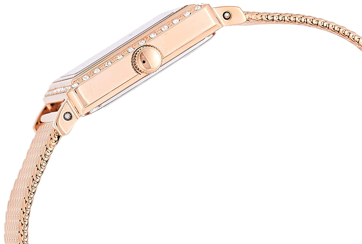  Shop Authentic Guess Highline Off White Dial Rose Gold Stainless Steel Mesh Strap Watch For Women - W0826L3 - Luxxuri