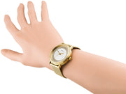  Shop Authentic Guess Willow Two Tine Dial Gold Mesh Bracelet Watch For Women - W0836L3 - Luxxuri