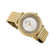  Shop Authentic Guess Willow Two Tine Dial Gold Mesh Bracelet Watch For Women - W0836L3 - Luxxuri