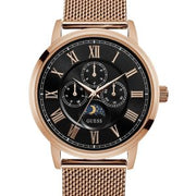  Shop Authentic Guess Delancy Black Dial Rose Gold Mesh Bracelet Watch for Men - W0871G5 - Luxxuri