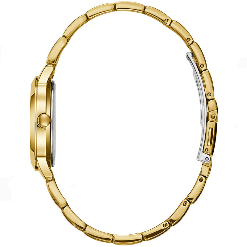  Shop Authentic Guess Park Avenue Blue Dial Gold Steel Strap Watch For Women - W0695L2 - Luxxuri