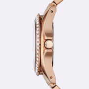  Shop Authentic Fossil Blue Dive Three Hand Green Dial Rose Gold Steel Strap Watch For Women - ES5371 - Luxxuri