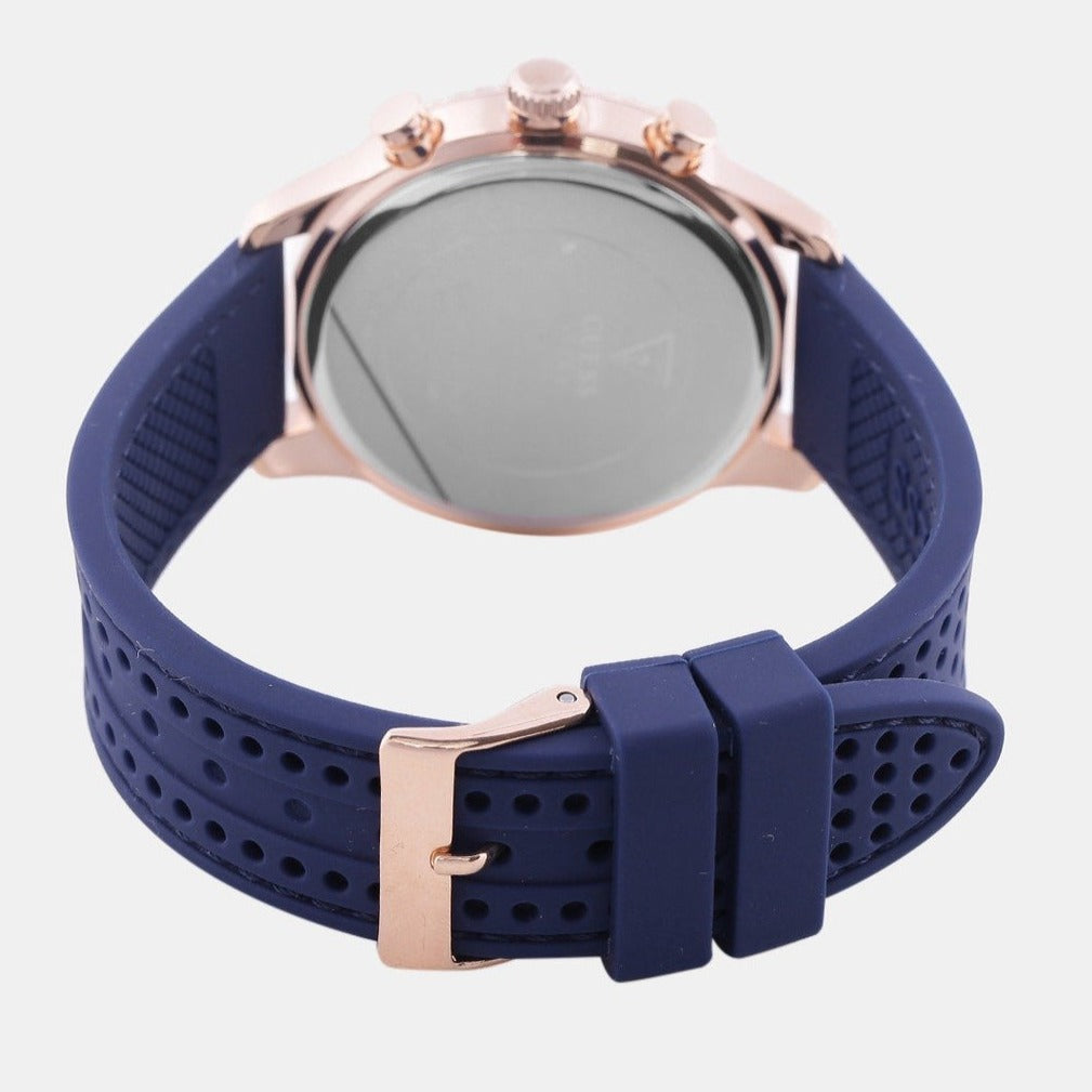  Shop Authentic Guess Marina Multifunction White Dial Blue Rubber Strap Watch for Women - W1025L4 - Luxxuri