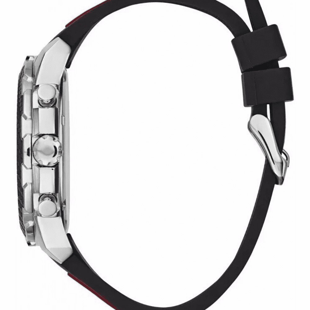  Shop Authentic Guess Octane Chronograph Black Dial Two Tone Silicone Strap Watch For Men - W1047G1 - Luxxuri