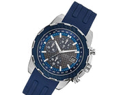  Shop Authentic Guess Octane Chronograph Black Dial Blue Rubber Strap Watch For Men - W1047G2 - Luxxuri
