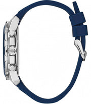  Shop Authentic Guess Octane Chronograph Black Dial Blue Rubber Strap Watch For Men - W1047G2 - Luxxuri