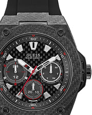  Shop Authentic Guess Legacy Black Dial Black Rubber Strap Watch For Men - W1048G2 - Luxxuri
