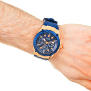  Shop Authentic Guess Legacy Blue Dial Blue Silicone Strap Watch For Men - W1049G2 - Luxxuri