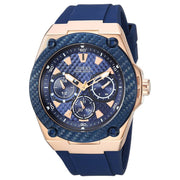  Shop Authentic Guess Legacy Blue Dial Blue Silicone Strap Watch For Men - W1049G2 - Luxxuri