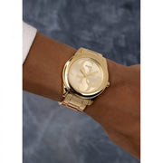  Shop Authentic Guess G-Twist Gold Dial Gold Steel Strap Watch for Women - W1082L2 - Luxxuri