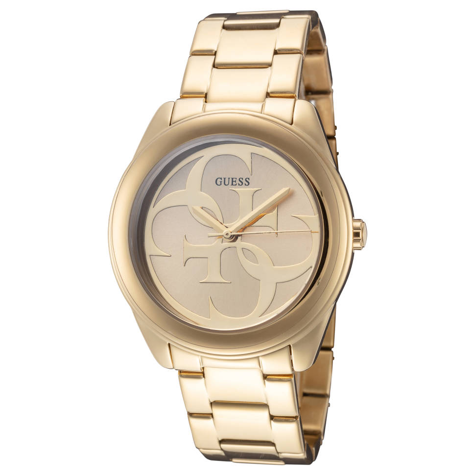 Shop Authentic Guess G-Twist Gold Dial Gold Steel Strap Watch for Women - W1082L2 - Luxxuri