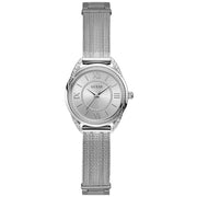  Shop Authentic Guess Whisper Silver Dial Silver Mesh Bracelet Watch for Women - W1084L1 - Luxxuri