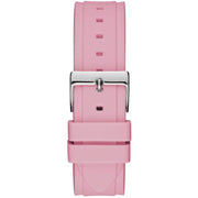  Shop Authentic Guess Zena Quartz White Dial Pink Rubber Strap Watch For Women - W1094L4 - Luxxuri