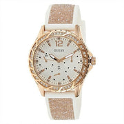  Shop Authentic Guess Swirl Quartz Silver Dial White Rubber Strap Watch For Women - W1096l2 - Luxxuri