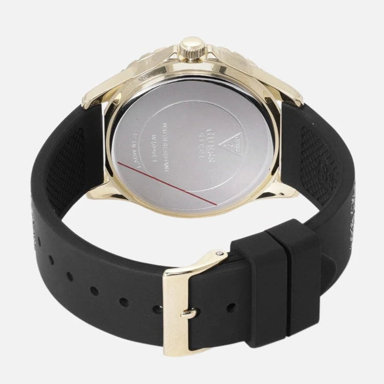  Shop Authentic Guess Swirl Quartz Black Dial Black Silicone Strap Watch for Women - W1096L3 - Luxxuri