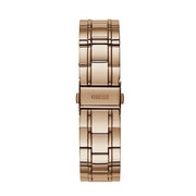  Shop Authentic Guess Bedazzle Diamonds Silver Dial Rose Gold Steel Strap Watch For Women - W1097L3 - Luxxuri