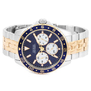  Shop Authentic Guess Odyssey Blue Dial Two Tone Steel Strap Watch For Men - W1107G3 - Luxxuri