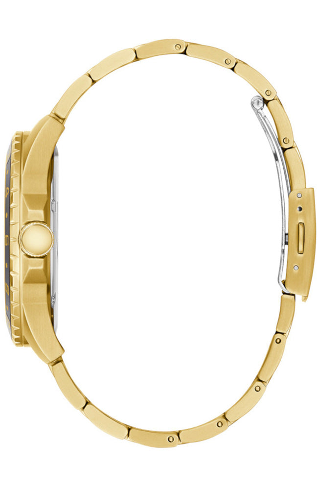  Shop Authentic Guess Odyssey Multifunction Black Dial Gold Steel Strap Watch For Men - W1107G4 - Luxxuri