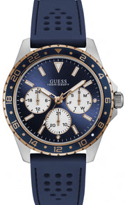  Shop Authentic Guess Odyssey Multifunction Blue Dial Blue Rubber Strap Watch For Men - W1108G4 - Luxxuri