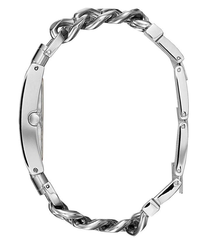  Shop Authentic Guess Vanity Silver Dial Silver Steel Strap Watch for Women - W1029L1 - Luxxuri