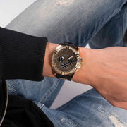  Shop Authentic Guess Frontier Crystals Black Dial Black Silicone Strap Watch For Men - W1132G1 - Luxxuri