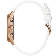  Shop Authentic Guess Solar White Dial White Rubber Strap Watch For Women - W1135L1 - Luxxuri