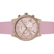  Shop Authentic Guess Solar Rose Gold Dial Pink Rubber Strap Watch For Women - W1135L2 - Luxxuri