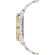  Shop Authentic Guess Frontier Chronograph Crystals Gold Dial Two Tone Steel Strap Watch For Women - W1156L5 - Luxxuri