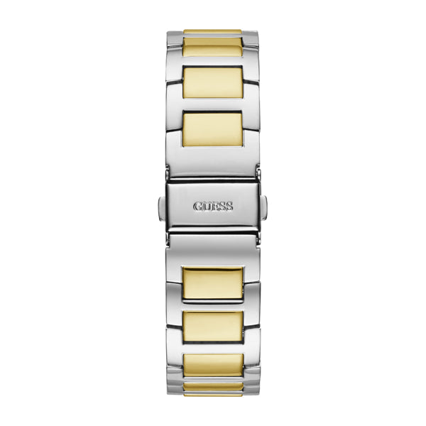  Shop Authentic Guess Frontier Chronograph Crystals Gold Dial Two Tone Steel Strap Watch For Women - W1156L5 - Luxxuri