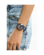  Shop Authentic Guess Marina Chronograph Blue Dial Blue Denim Strap Watch For Women - W1057L1 - Luxxuri