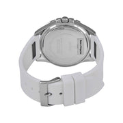  Shop Authentic Guess Frontier Diamonds Silver Dial White Rubber Strap Watch For Women - W1160L4 - Luxxuri