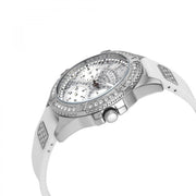  Shop Authentic Guess Frontier Diamonds Silver Dial White Rubber Strap Watch For Women - W1160L4 - Luxxuri