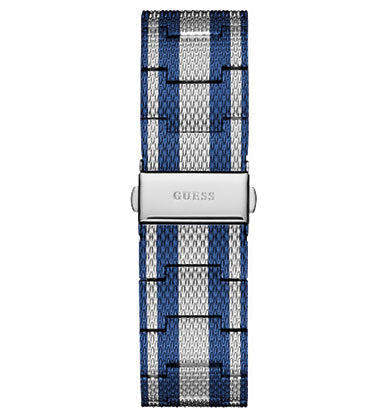  Shop Authentic Guess Richmond Blue Dial Two Tone Mesh Bracelet Watch for Men - W1179G1 - Luxxuri
