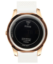  Shop Authentic Guess Crush Crystals Gold Dial White Rubber Strap Watch for Women - W1223L3 - Luxxuri