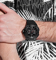  Shop Authentic Guess Genesis Quartz Black Dial Black Silicone Strap Watch For Men - W1254G2 - Luxxuri