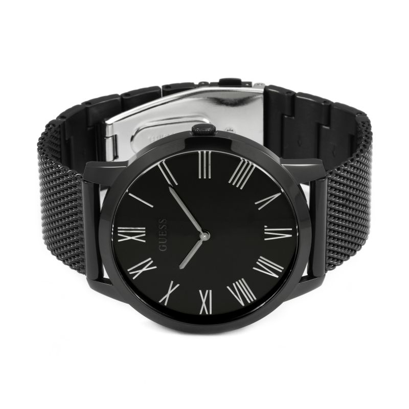  Shop Authentic Guess Richmond Black Dial Black Mesh Bracelet Watch for Men - W1263G3 - Luxxuri