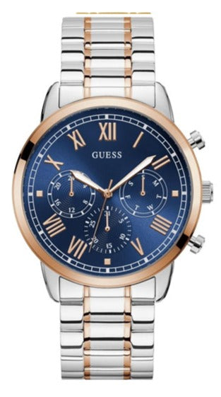  Shop Authentic Guess Hendrix Chronograph Blue Dial Two Tone Steel Strap Watch for Men - W1309G4 - Luxxuri