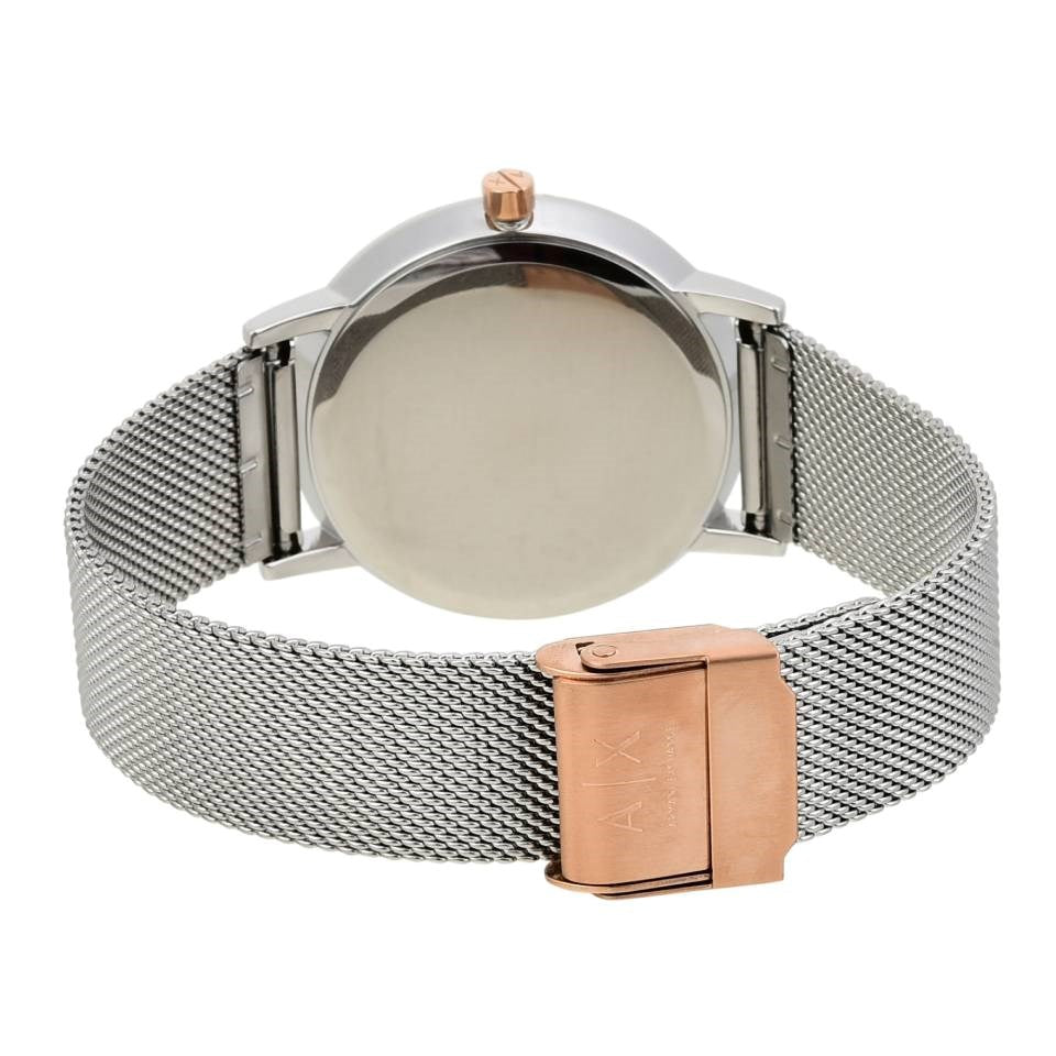  Shop Authentic Armani Exchange Lola Analog White Dial Silver Mesh Strap Watch For Women - AX5537 - Luxxuri
