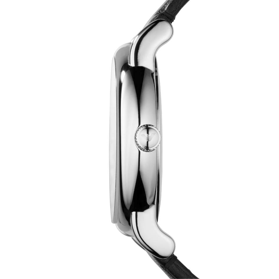  Shop Authentic Emporio Armani Classic Quartz Black Dial Black Leather Strap Watch For Men - AR1692 - Luxxuri