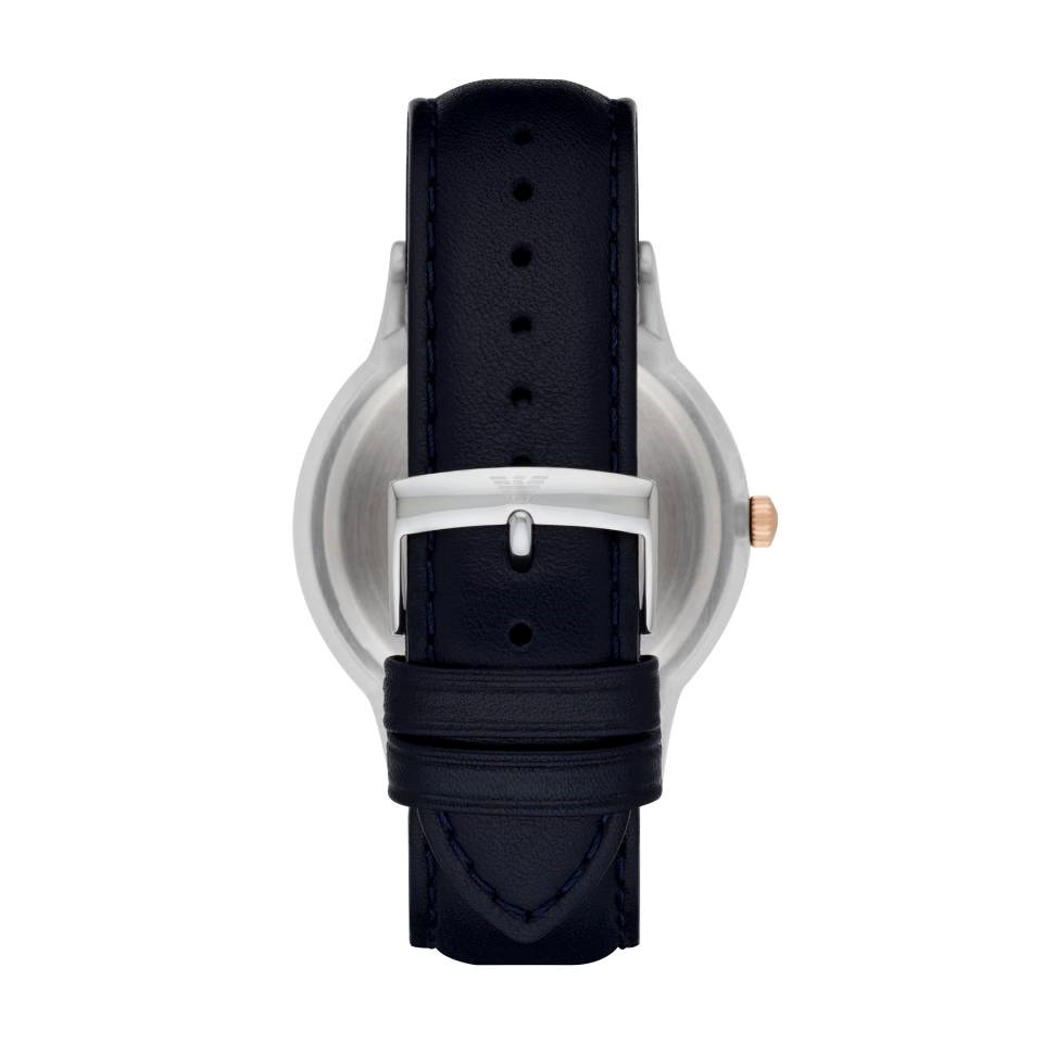  Shop Authentic Emporio Armani Renato Analog Blue Dial Blue Leather Strap Watch For Men - AR11188 - Luxxuri