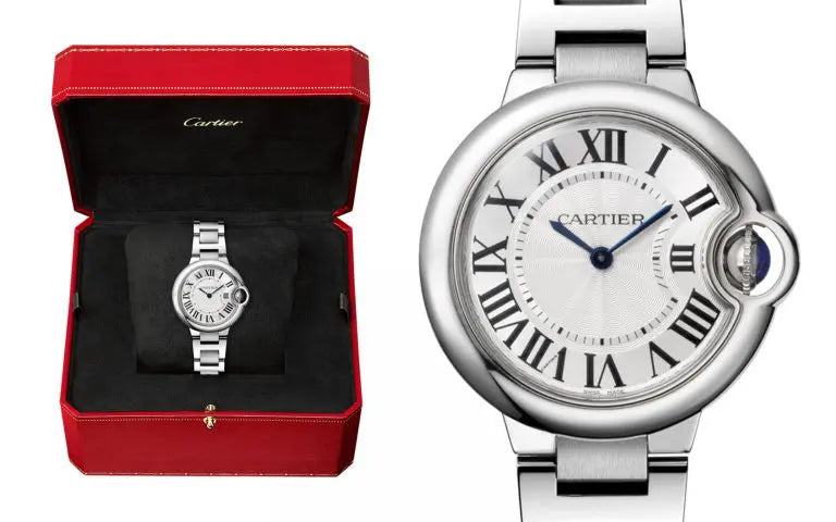  Shop Authentic Cartier Ballen Bleu De Cartier Silver Dial Silver Steel Strap Watch for Women - W6920084 - Luxxuri