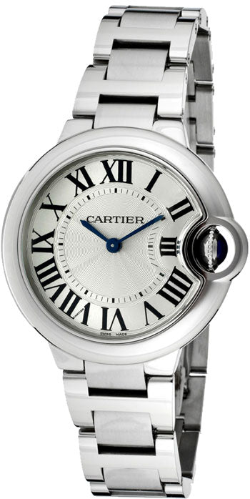  Shop Authentic Cartier Ballen Bleu De Cartier Silver Dial Silver Steel Strap Watch for Women - W6920084 - Luxxuri