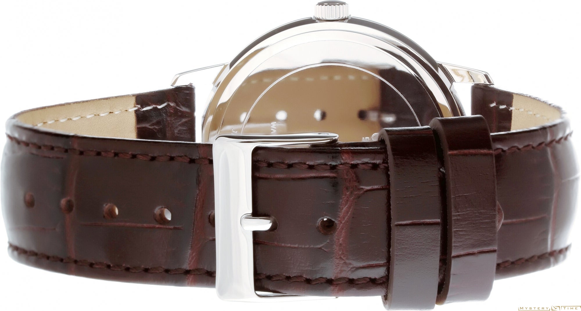  Shop Authentic Guess Wafer Quartz White Dial Brown Leather Strap Watch For Men - W70016G2 - Luxxuri