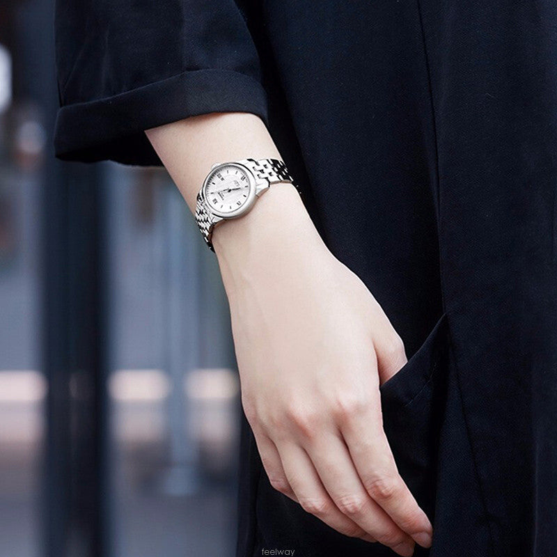  Shop Authentic Tissot Le Locle Automatic Silver Dial Silver Steel Strap Watch For Women - T006.207.11.038.00 - Luxxuri