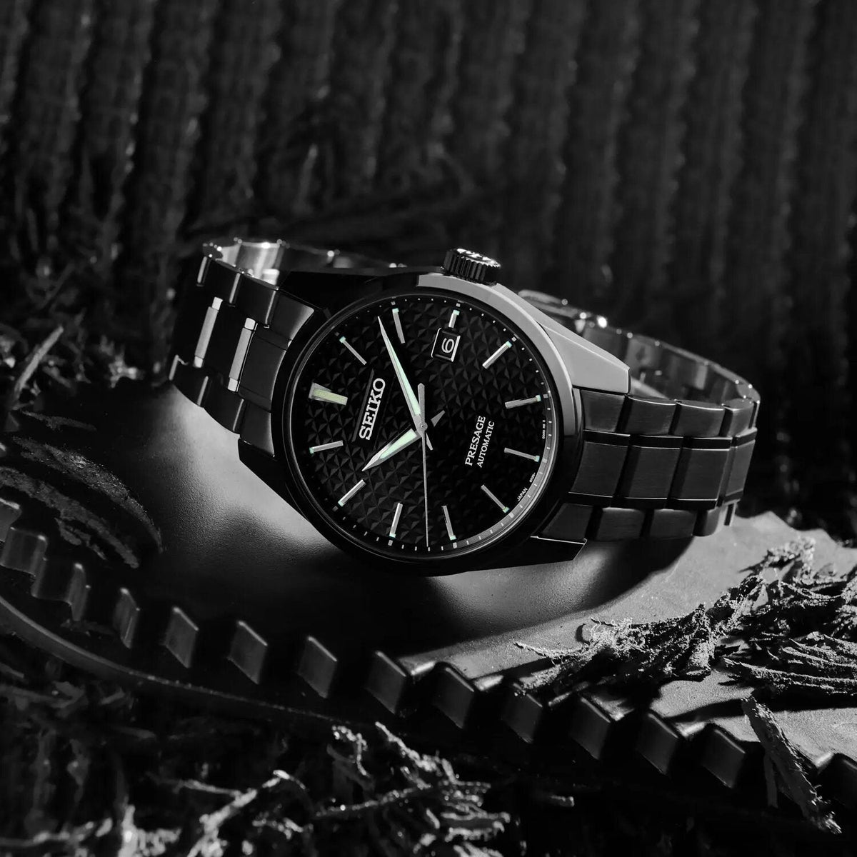  Shop Authentic Seiko Presage Sharp Edged Series Black Dial Black Steel Strap Watch For Men - SPB229J1 - Luxxuri